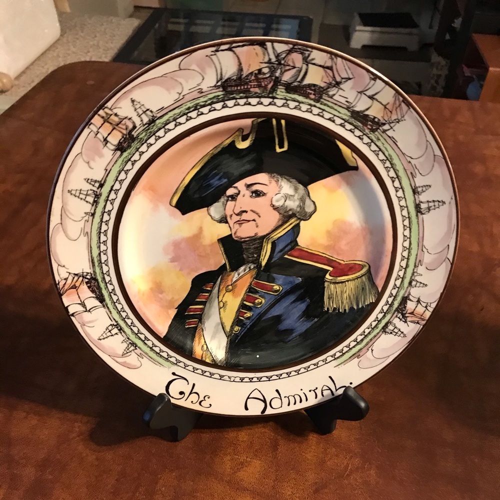 Rare, collectible plate “The Admiral”.